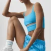 Slit Bra – azuurblauw