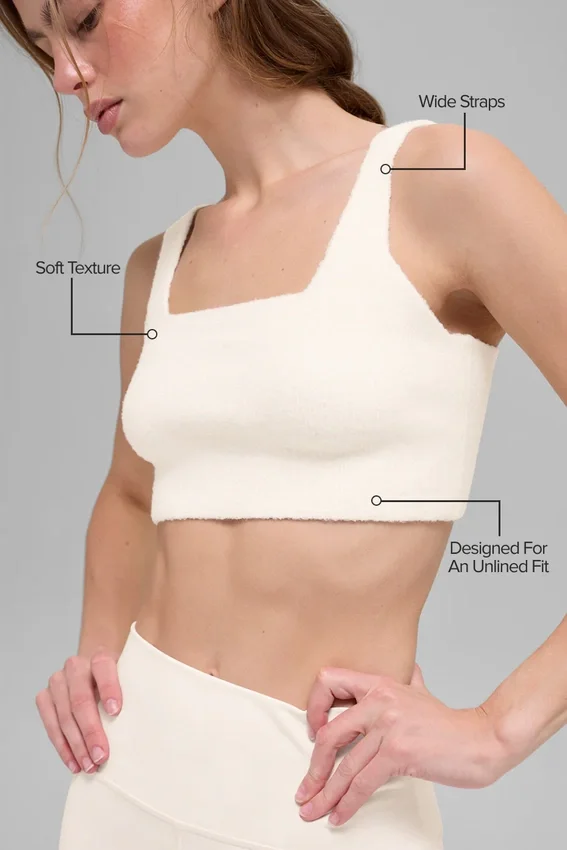Snuggle up Sweater Bra - Ivoor