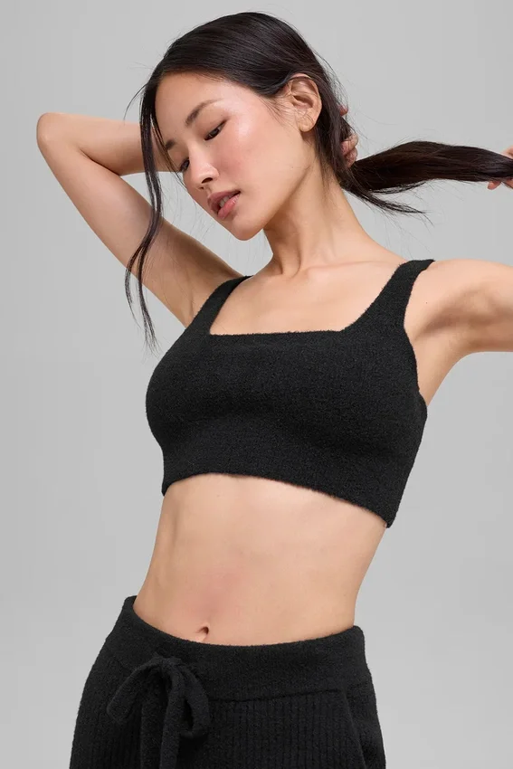 Snuggle up Sweater Bra - Zwart