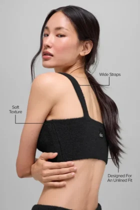 Snuggle up Sweater Bra – Zwart