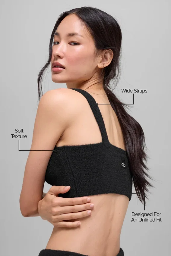 Snuggle up Sweater Bra - Zwart
