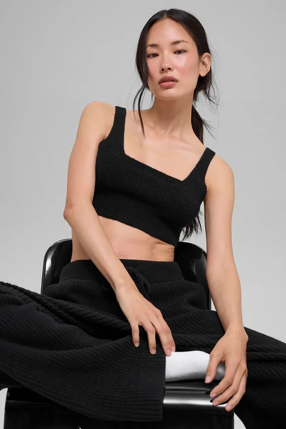 Snuggle up Sweater Bra - Zwart