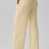 Snuggle Up-trui met broek met High-Waist-stijl en wijde pijpen – Candlelight Yellow