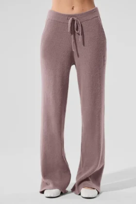 Snuggle Up-trui met High-Waist-taille en wijde pijpen – Mushroom