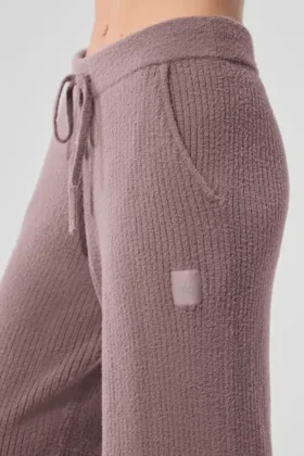 Snuggle Up-trui met High-Waist-taille en wijde pijpen – Mushroom
