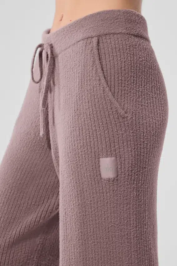 Snuggle Up-trui met High-Waist-taille en wijde pijpen – Mushroom