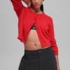 Snuggle up Truien kort vest - felrood
