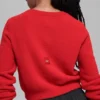 Snuggle up Truien kort vest - felrood