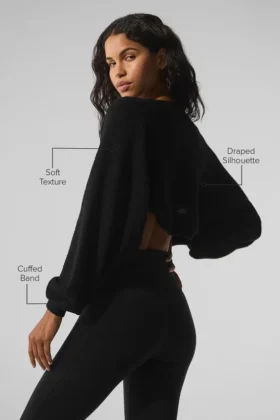 Snuggle up Truien Shawl – Zwart