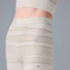 Sport Play High-Waist gebreide korte broek - ivoor/alabaster