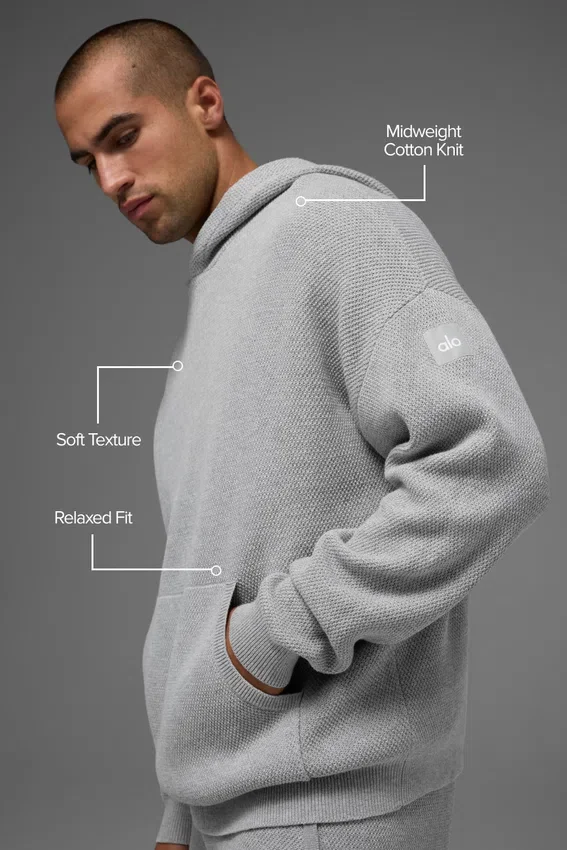 Sportclub-trui met capuchon - Athletic Heather Grey