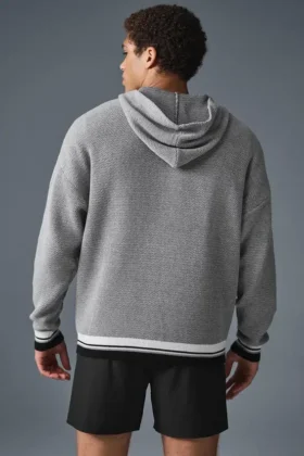 Sportclub-trui met capuchon – Athletic Heather Grey