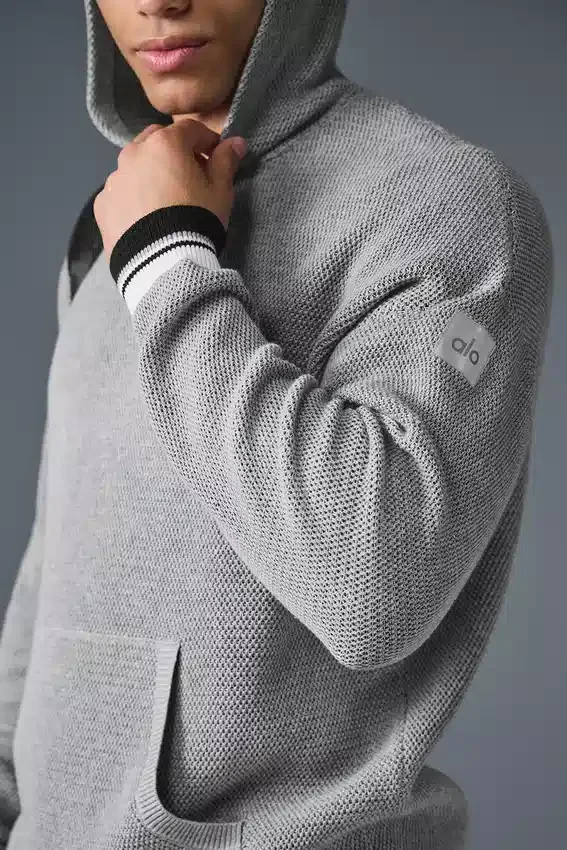 Sportclub-trui met capuchon - Athletic Heather Grey