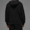 Sports Club trui met gebreide hoodie - Zwart