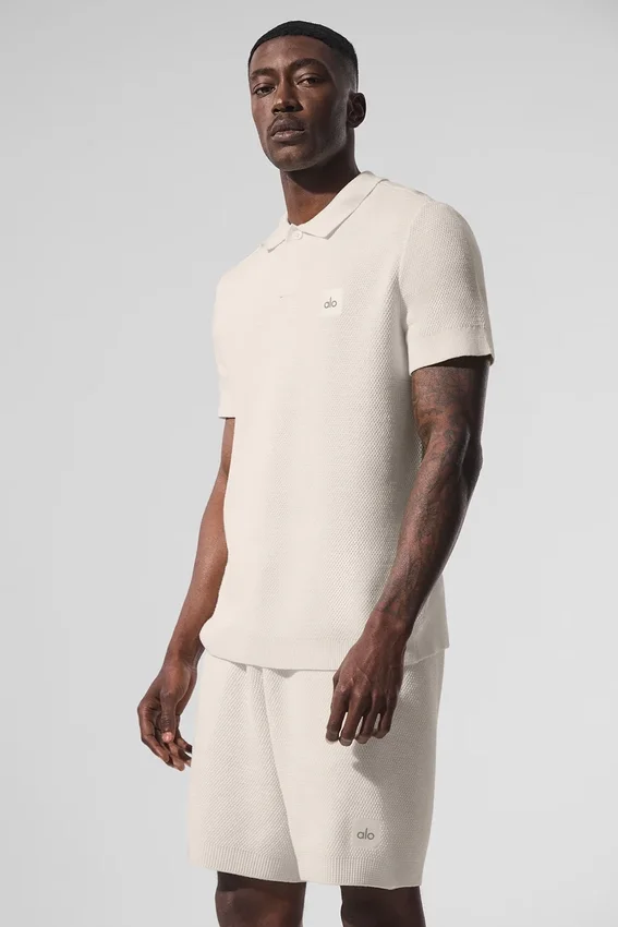 Sports Club Truien Knit Polo - Ivoor