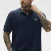 Sports Club Truien Knit Polo - Marineblauw