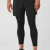 Stability 2-in-1-broek - Zwart/Zwart