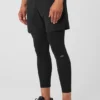 Stability 2-in-1-broek - Zwart/Zwart