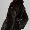 Starstruck-jas van imitatiebont - Midnight Brown/Black