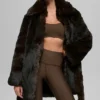 Starstruck-jas van imitatiebont - Midnight Brown/Black