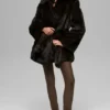 Starstruck-jas van imitatiebont - Midnight Brown/Black