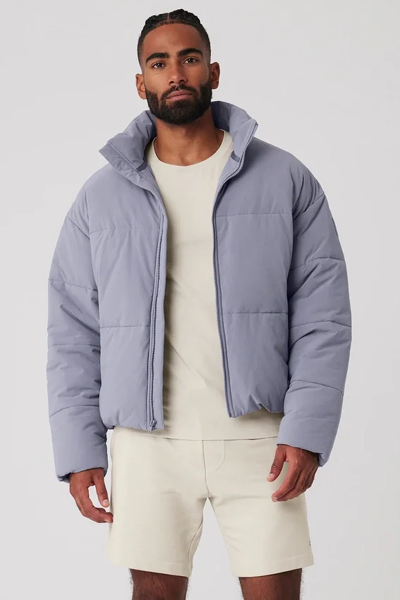 Stretch geweven Street Puffer - Fog