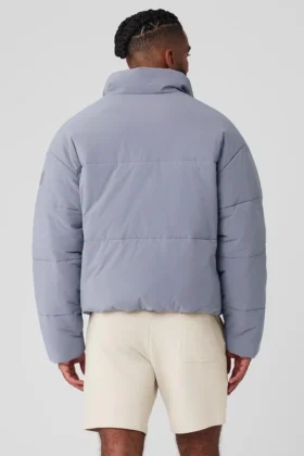 Stretch geweven Street Puffer – Fog