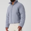 Stretch geweven Street Puffer - Fog