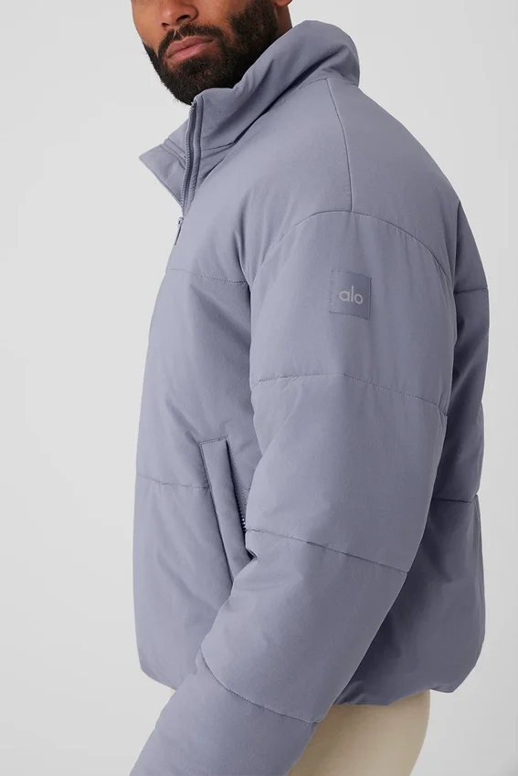 Stretch geweven Street Puffer - Fog
