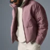 Stretch geweven street-puffer - Woodrose