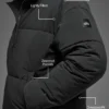 Stretch geweven Street Puffer - Zwart
