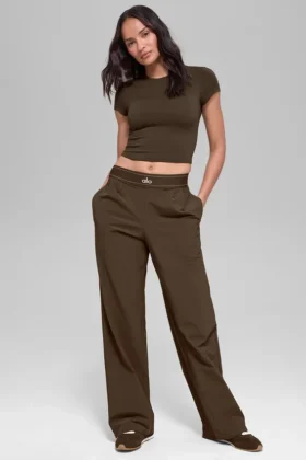Suit up-broek (lang) - Espresso