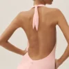 Summer Soiree halter maxi-jurk - zonovergoten roze