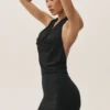 Summer Soiree halter maxi-jurk - Zwart