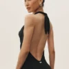 Summer Soiree halter maxi-jurk - Zwart