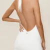 Summer Soiree halter-minijurk - wit