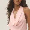 Summer Soiree halter-minijurk – zonovergoten roze