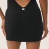 Summer Soiree halter-minijurk - Zwart