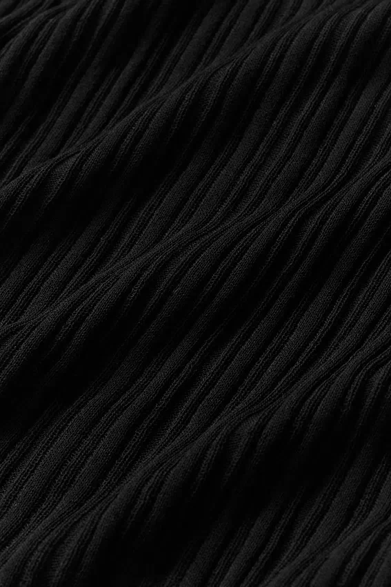 Sunlit-trui met knoopsluiting - Zwart