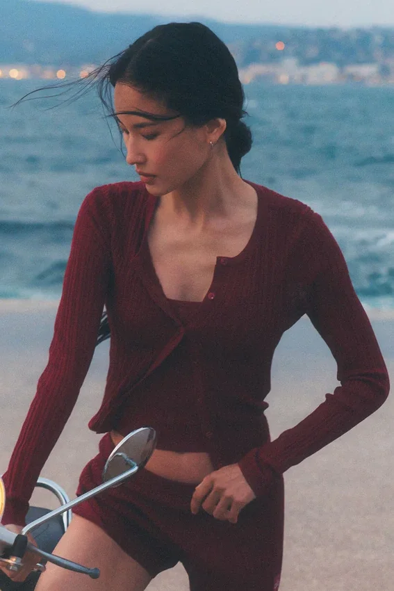 Sunlit-trui – Summer Romance Red