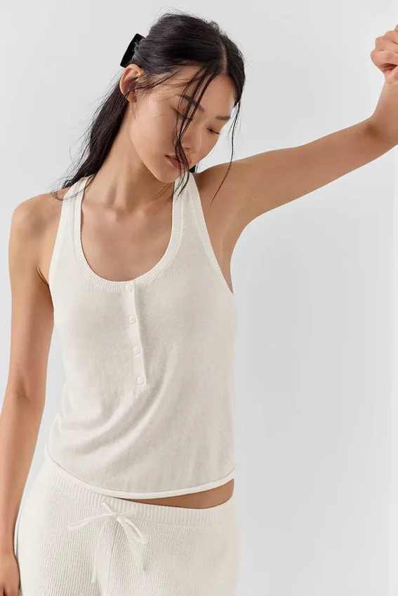 Supernatural Sweater Henley-top - Ivoor