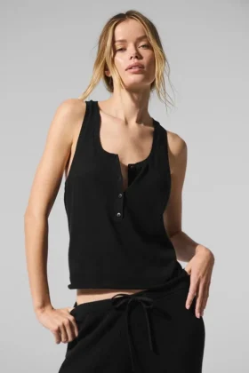 Supernatural Sweater Henley-top - Zwart