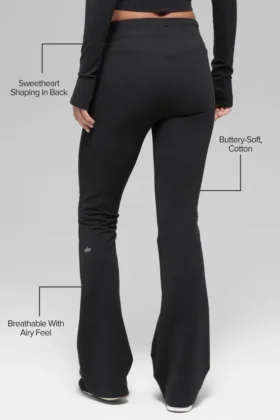 Sway bootcut joggingbroek – Zwart