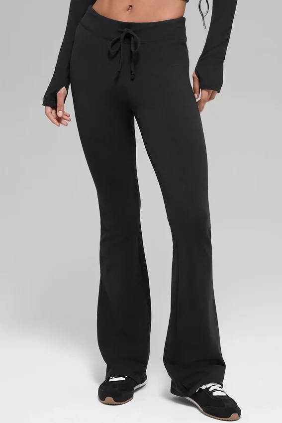 Sway bootcut joggingbroek - Zwart