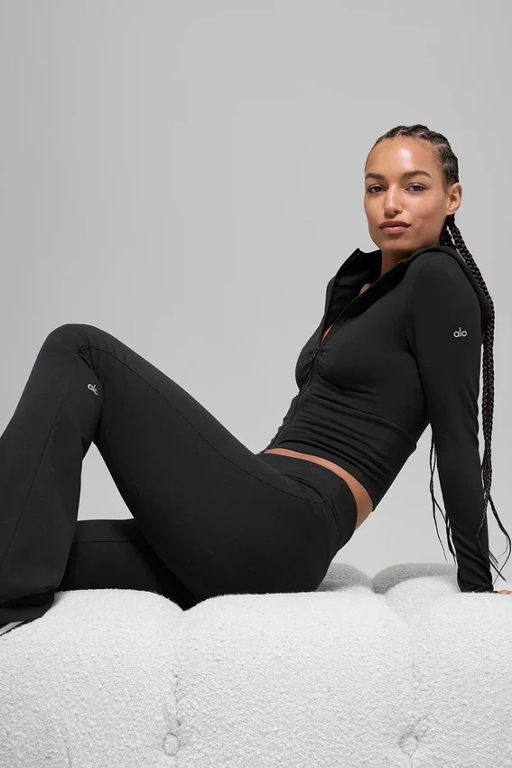 Sway bootcut joggingbroek - Zwart