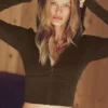 Sway-hoodie met volledige rits - Espresso