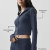 Sway-hoodie met volledige rits - Navy