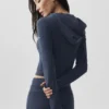 Sway-hoodie met volledige rits - Navy