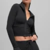 Sway hoodie met volledige rits - Zwart