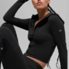 Sway hoodie met volledige rits - Zwart